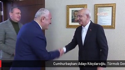 Cumhurbaşkanı Adayı Kılıçdaroğlu, Türmob Genel Başkanı Kartaloğlu ve Heyeti ile Bir Araya Geldi