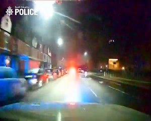 Watch moment man high on crack cocaine drove the wrong way down the M1