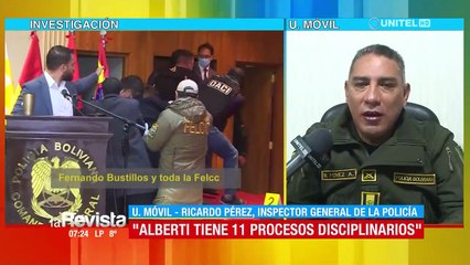 No se descarta investigar al jefe nacional de la Felcc tras denuncia de Alberti, señala inspector de la Policía