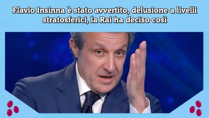 Flavio Insinna è stato avvertito, delusione a livelli stratosferici, la Rai ha deciso così
