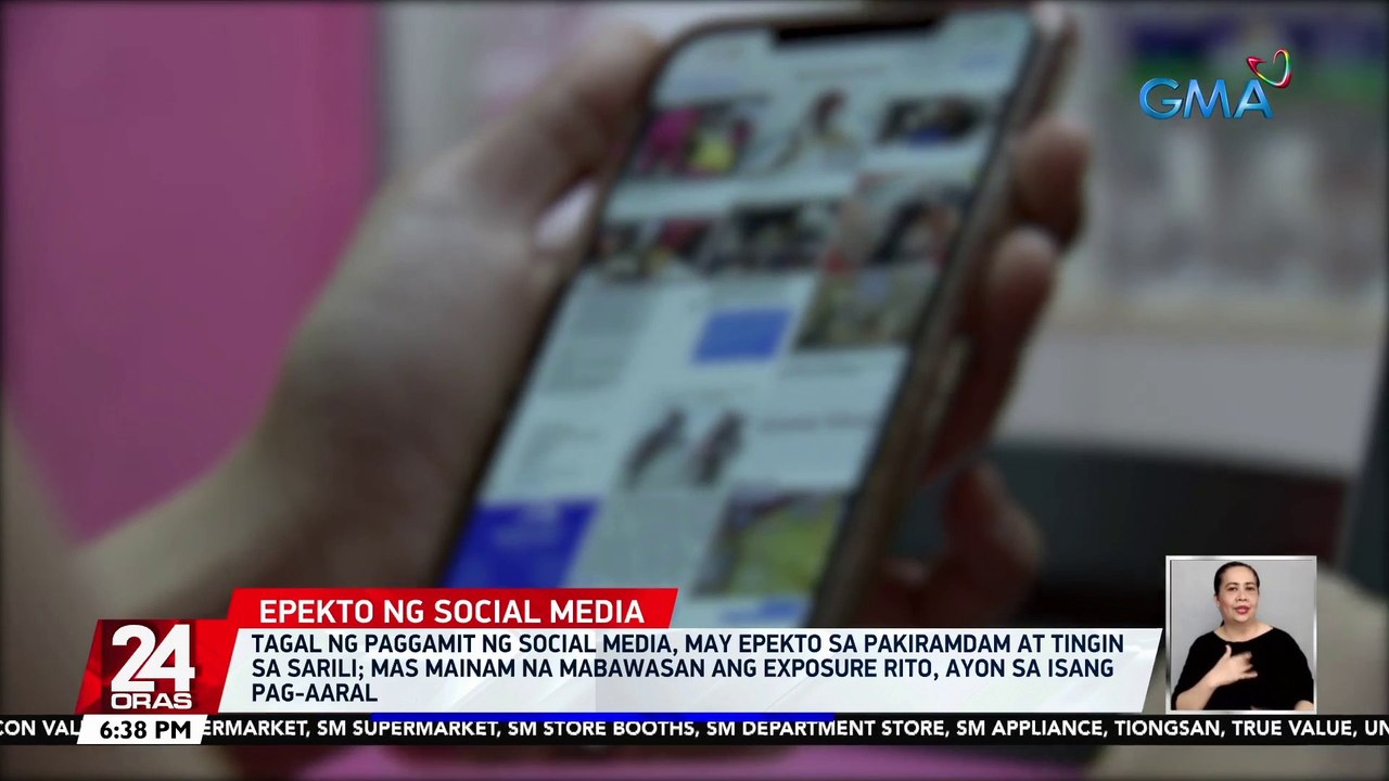 Tagal ng paggamit ng social media, may epekto sa pakiramdam at tingin sa sarili; mas mainam na mabawasan ang exposure rito, ayon sa isang pag-aaral | 24 Oras