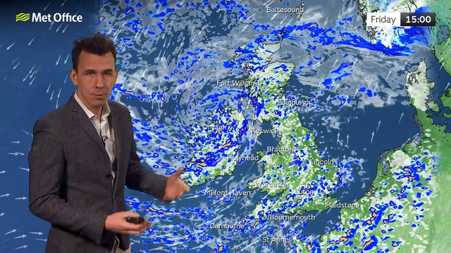 Met Office Afternoon Weather Forecast 24/03/23 – Further blustery showers