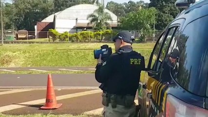 PRF inicia sexta-feira com operação radar na rodovia BR-277