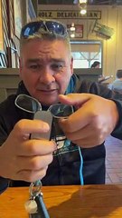 Guy Loves His Keychain Glasses