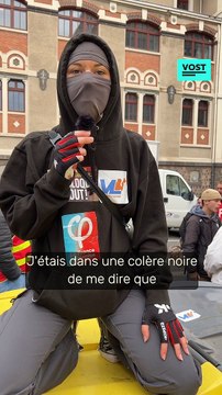 Blocus dans un lycée contre la réforme des retraites.