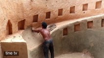 Unbelievable! Build the Secret Underground  House with Best swimming pool slides by Ancient Skills