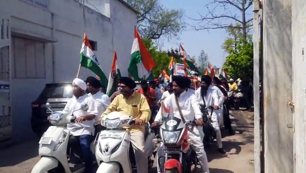 खालिस्तान के विरोध में सिख समाज ने निकाली वाहन रैली