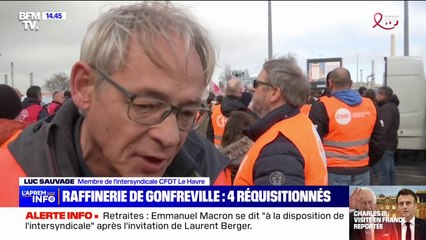 Descargar video: Retraites: après la réquisition de 4 salariés, les manifestations se poursuivent devant la raffinerie de Gonfreville-l'Orcher