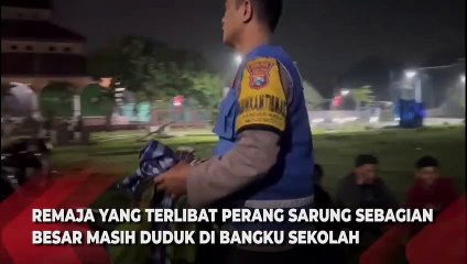 Puluhan Remaja di Kota Kediri Diamankan Saat Perang Sarung