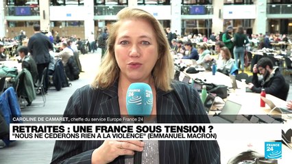 Retraites : une France sous tension ? "Nous ne céderons rien à la violence" a déclaré Emmanuel Macron