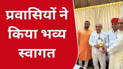 सांचोर : राज्यमंत्री सुखराम बिश्नोई ने किया हुबली का दौरा..प्रवासियों ने यूँ किया स्वागत