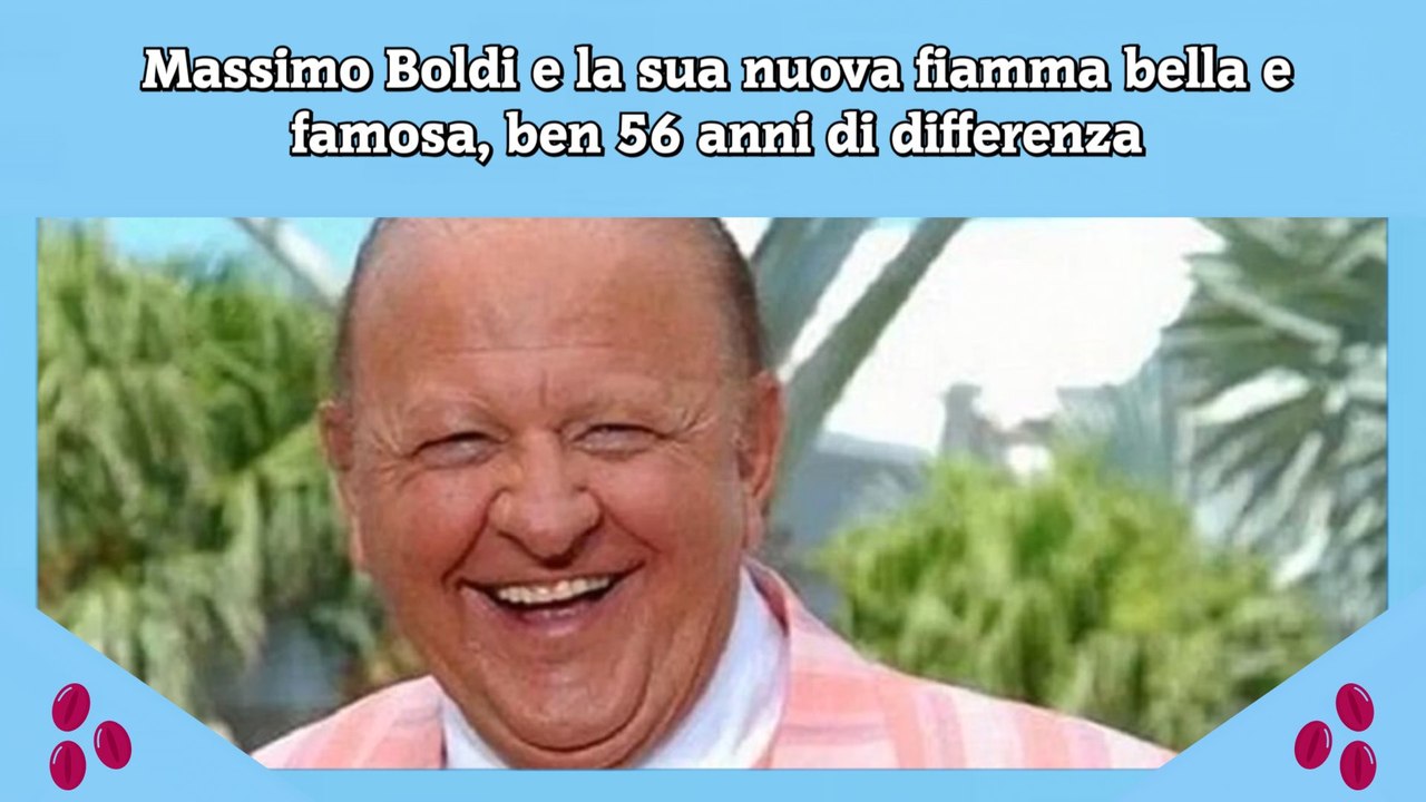 Massimo Boldi e la sua nuova fiamma bella e famosa, ben 56 anni di ...