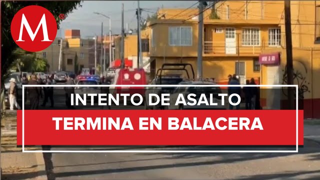 En Metepec, matan a dos policías tras intento de asalto en una ferretería