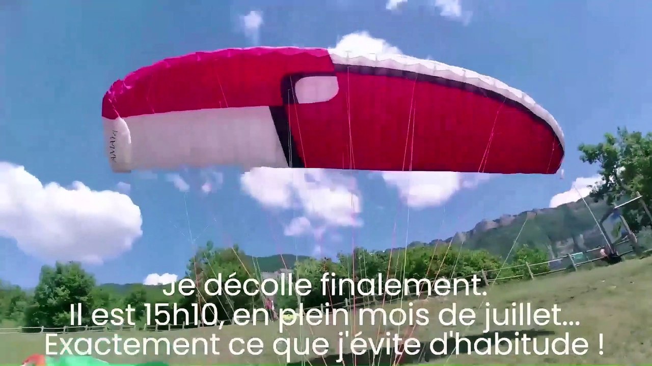 Shocking moment when turbulent winds sent paraglider hurtling into dense forest in terrifying crash