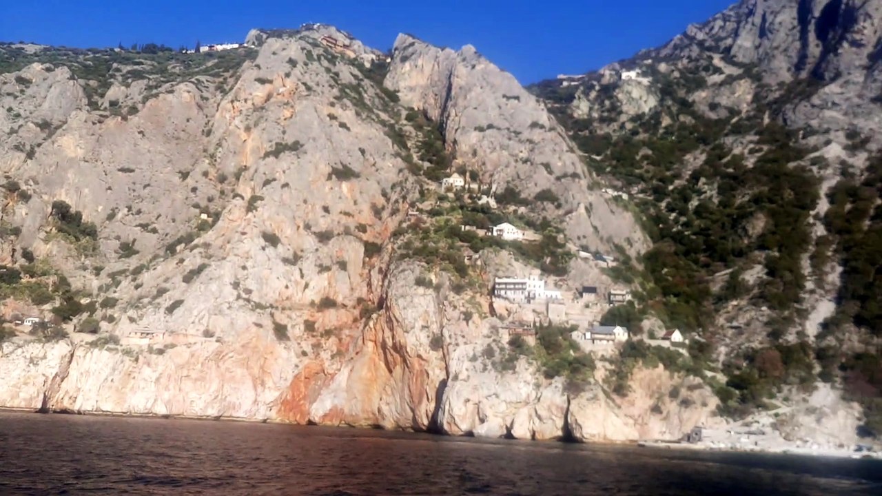 Mount Athos 2018, coming out of the holy mountain athos , a stop at the holy trinity scete and ahead at full speed for dafni