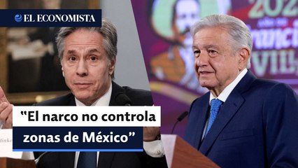 Descargar video: El narco no controla zonas de México, responde AMLO a Antony Blinken