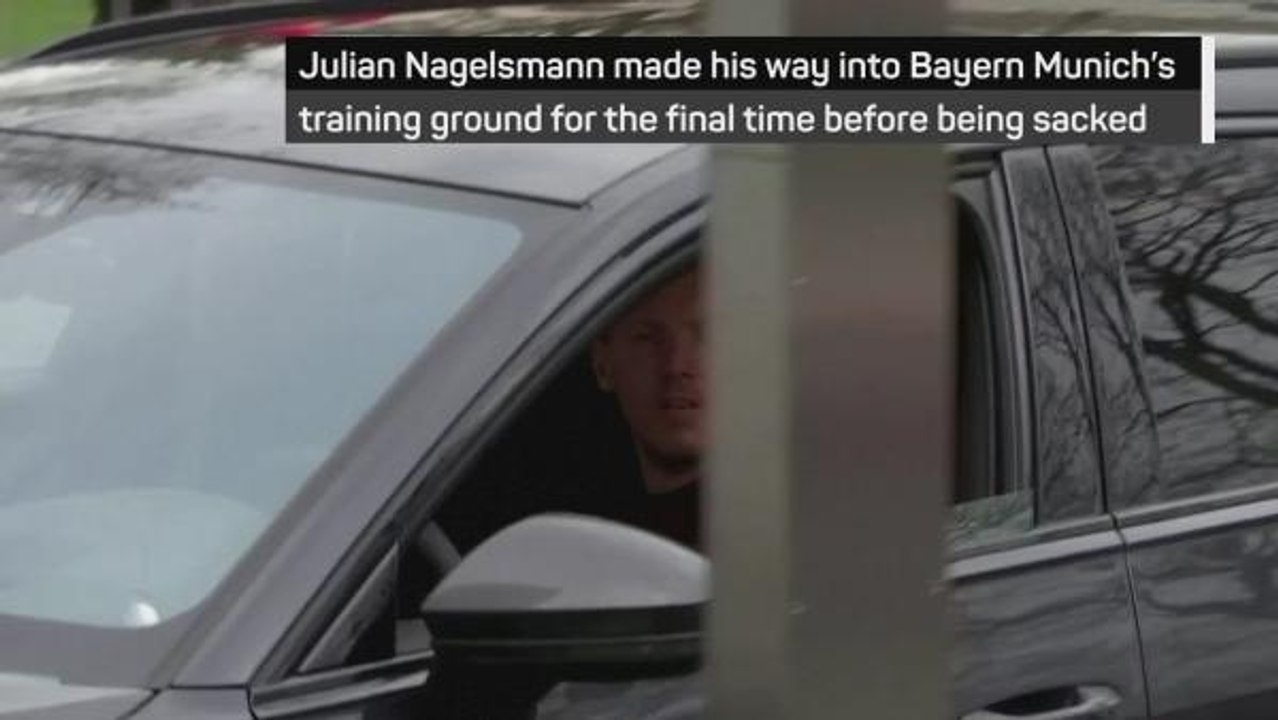 Nagelsmann leaves Bayern Munich's training ground after being sacked
