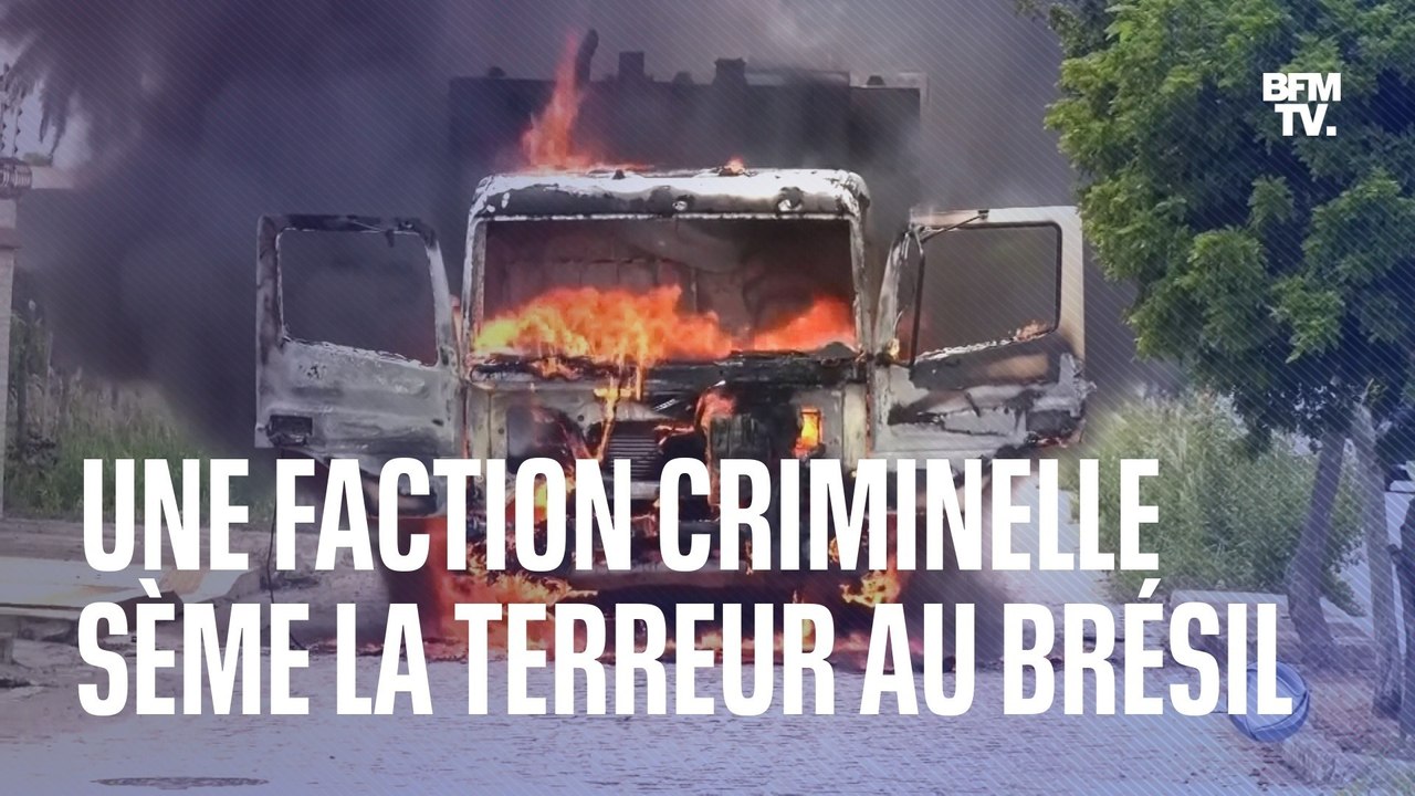 Incendies, commerces saccagés, échanges de tirs: le "syndicat du crime" sème la terreur au Brésil