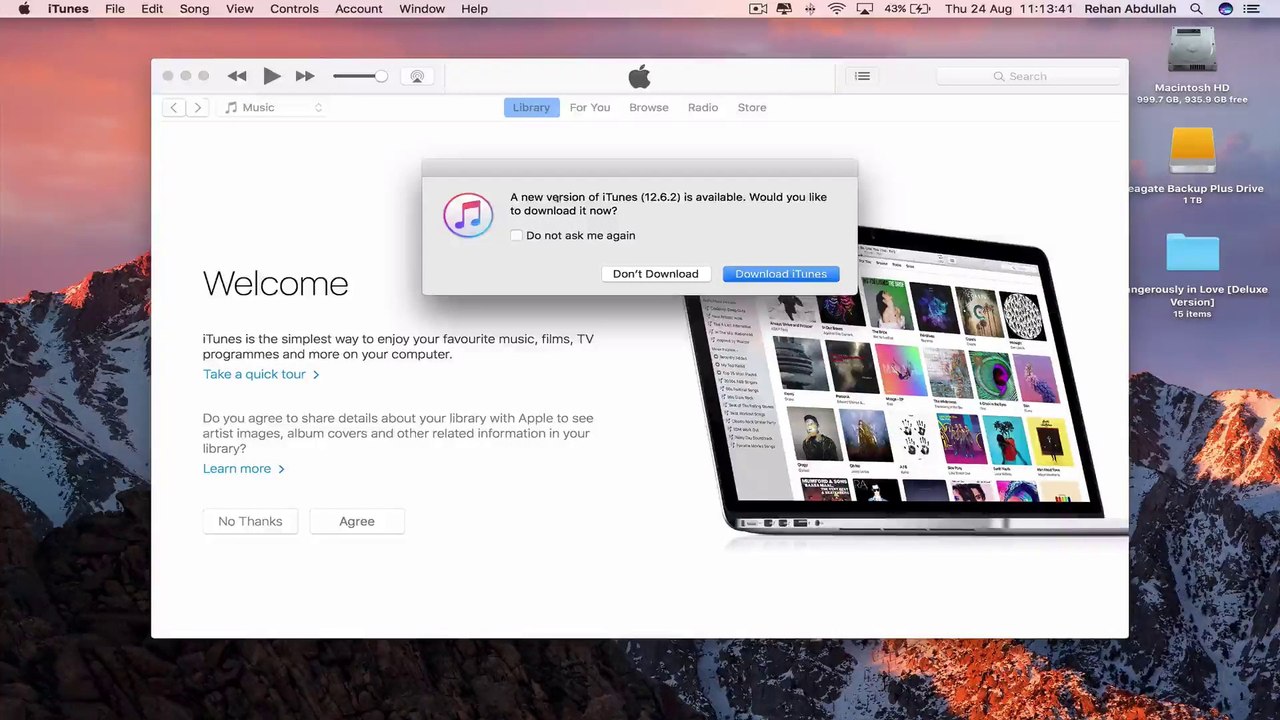 How to ADD Music to iTunes From an External 1TB Hard Drive on a Mac