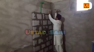 Luxury bathroom  shower panel install block