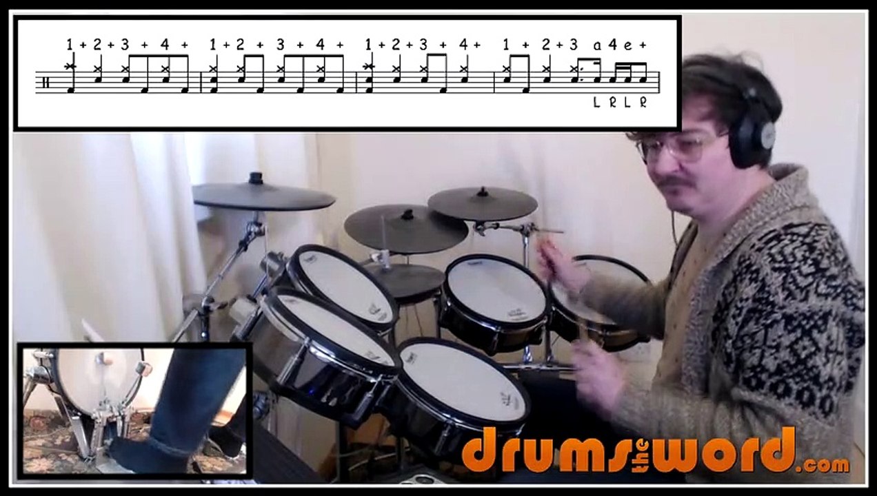 ★ Fox On The Run (Sweet) ★ FREE Video Drum Lesson CLIP | How To Play SONG (Mick Tucker)