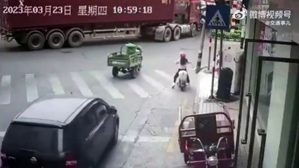 Le chanceux du jour... il échappe au pire de justesse