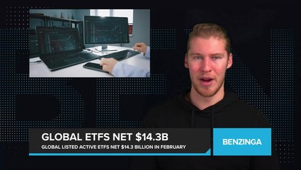 Global Listed Active ETFs Net $14.3B in February