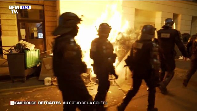 Face à l'incendie au pied d'un immeuble du quartier de l'Opéra jeudi, les habitants ont tenté d'éteindre les flammes