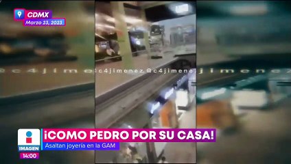 VIDEO: Asaltan joyería y salen de centro comercial con toda tranquilidad