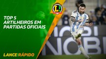 Top 5 artilheiros em partidas oficiais - LANCE! Rápido