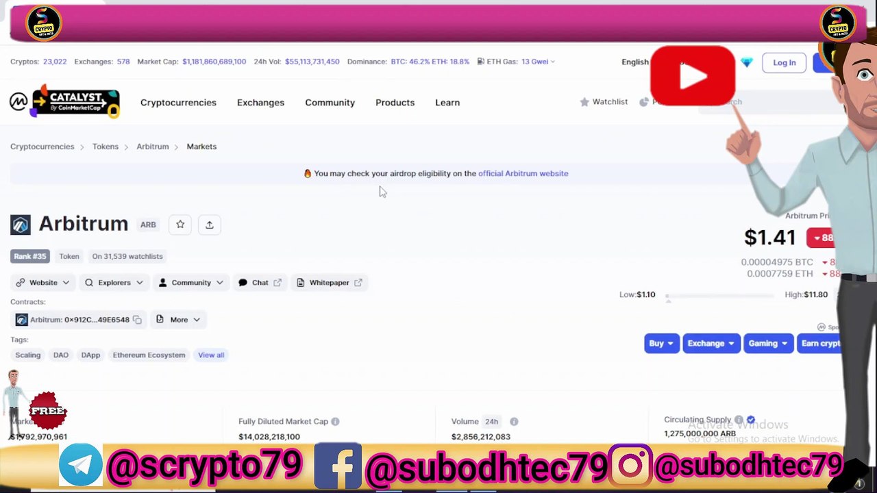 Arbitum coin | Arb crypto rivew hindi