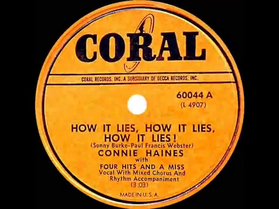 1949 Connie Haines - How It Lies How It Lies How It Lies