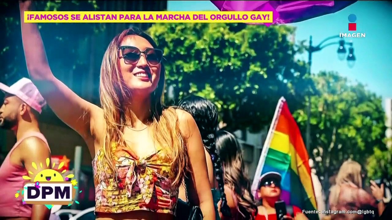 Famosos listos para la marcha LGBT