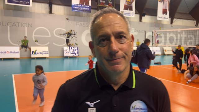 Interview maritima: Christophe Charroux après l'élimination de Martigues Volley