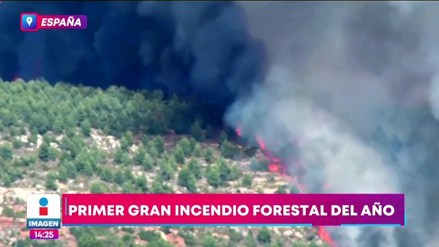 España registra su primer gran incendio forestal del año