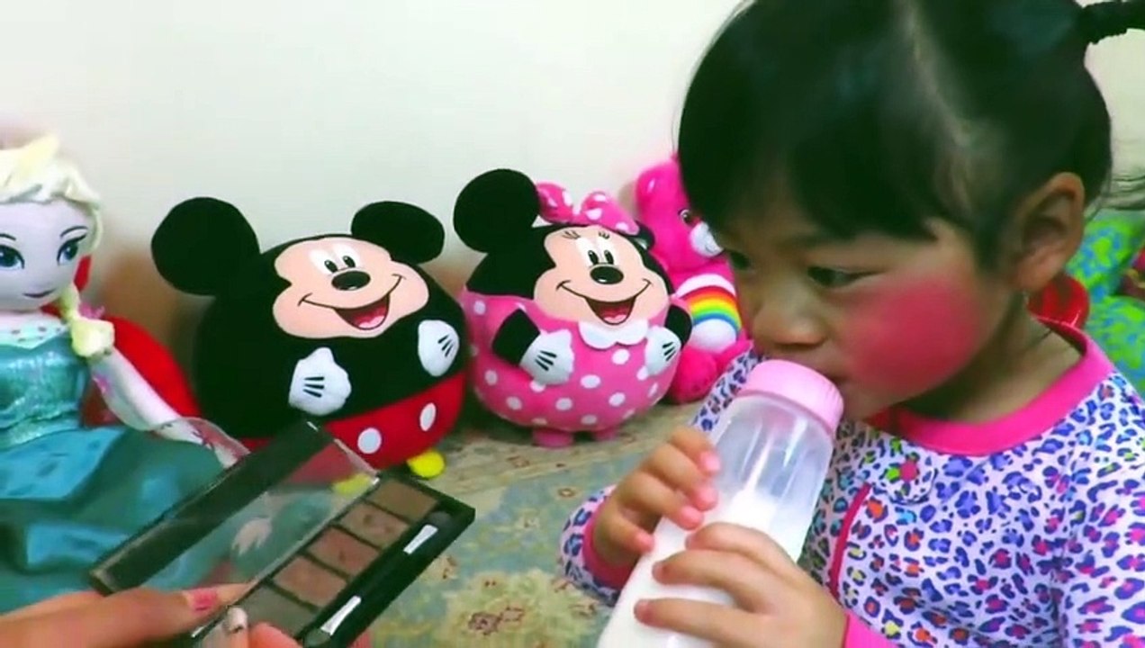 Bad Baby Puppy & Kitty MAKEUP CHALLENGE FAIL Victoria vs Annabelle Gross Hidden Egg Toy Freak Daddy