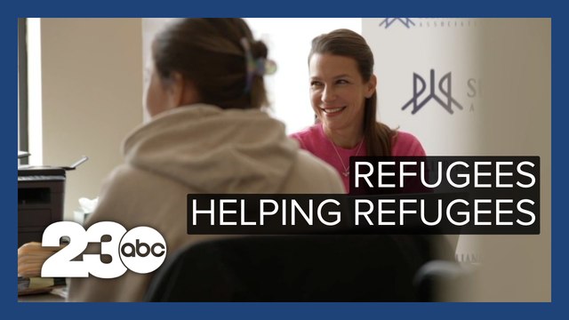 Ukrainian refugees helping Ukrainian refugees