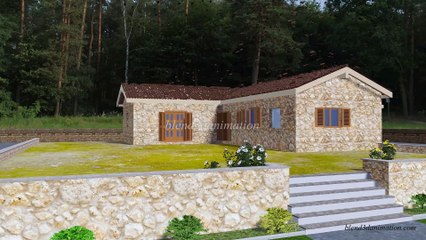 Animation construction in Blender (ground floor detached house).