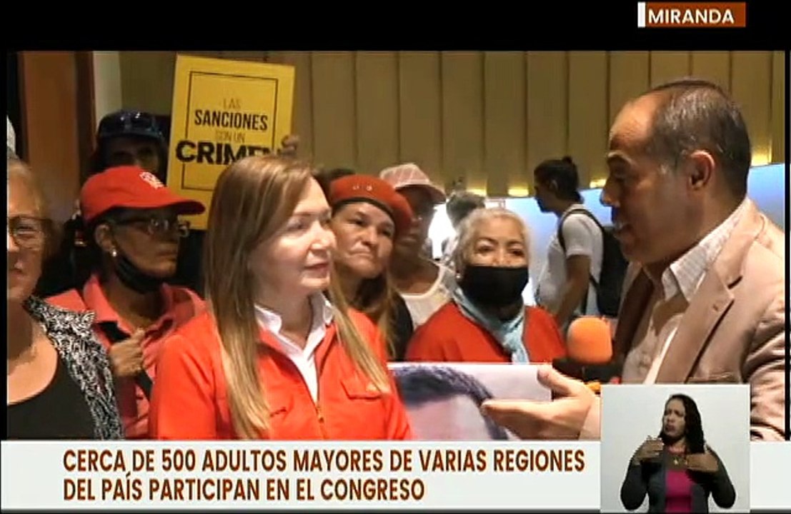 Caracas | Adultos mayores realizan Congreso Nacional de la Nueva Época en la Carlota