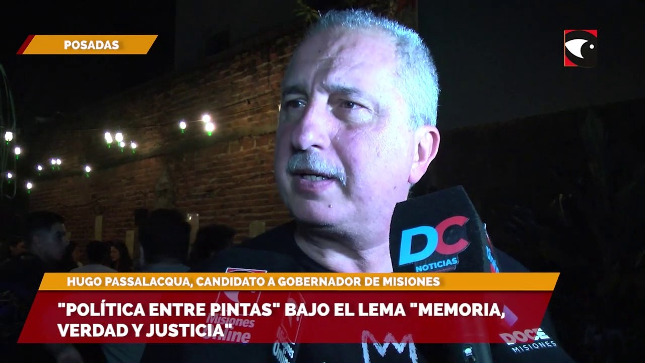 Hugo Passalacqua y un encuentro por la memoria la verdad y la justicia junto a Santiago Carabante