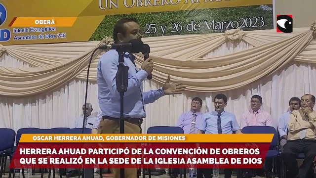 El Gobernador de Misiones participó de la Convención de Obreros que se realizó en la sede de la iglesia Asamblea de Dios