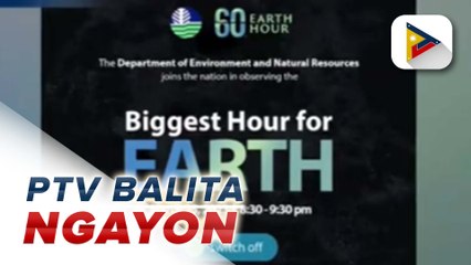 DENR, hinikayat ang publiko na makiisa sa Earth Hour