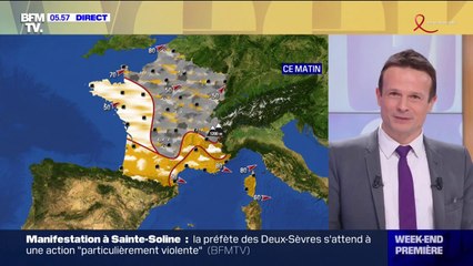 Météo: le France coupée en deux ce samedi, pluvieux au Nord et ensoleillé au Sud