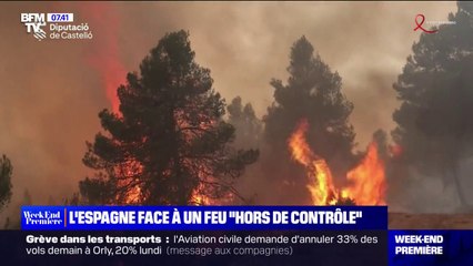 L'Espagne fait face à un feu "hors de contrôle"