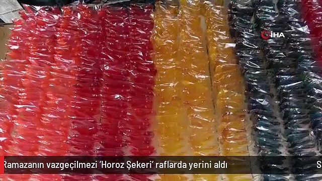 Sivas'ta Ramazanın vazgeçilmezi 'Horoz Şekeri' raflarda yerini aldı