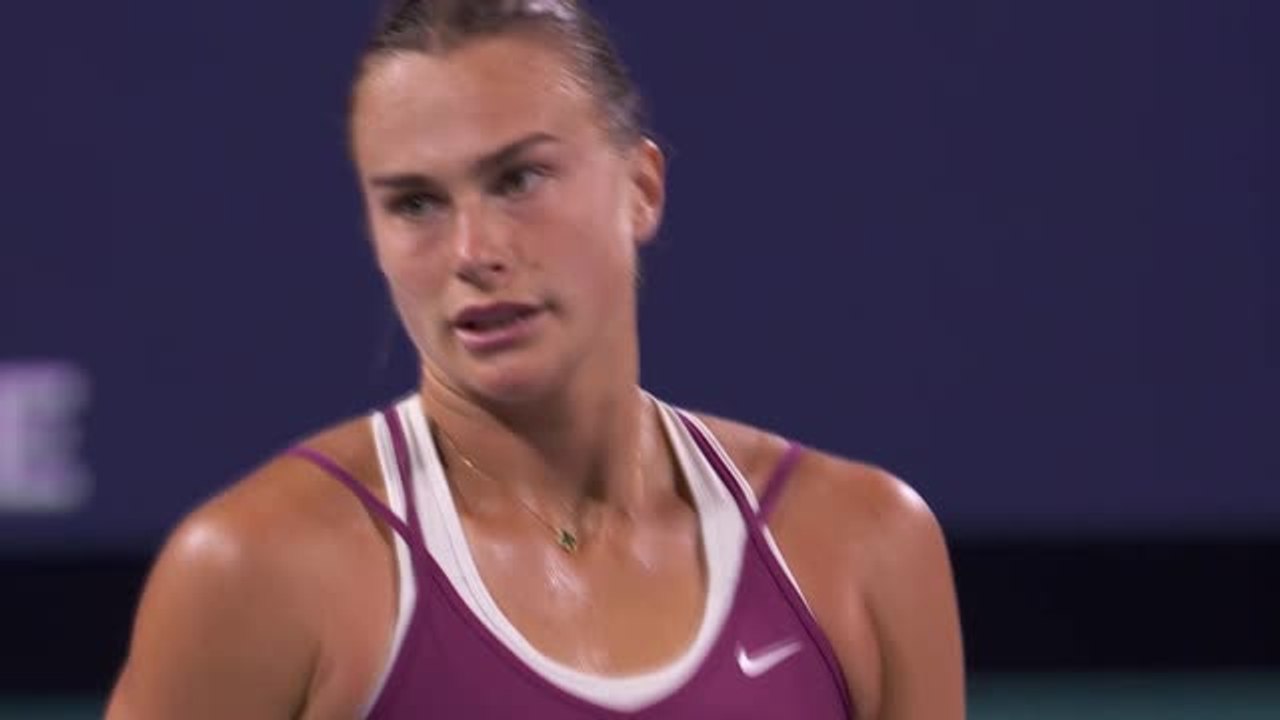 Miami - Sabalenka tranquille contre Rogers
