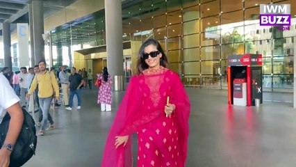 Rashmika Mandanna spotted at Airport