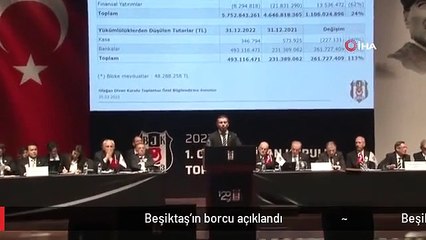Beşiktaş'ın borcu açıklandı