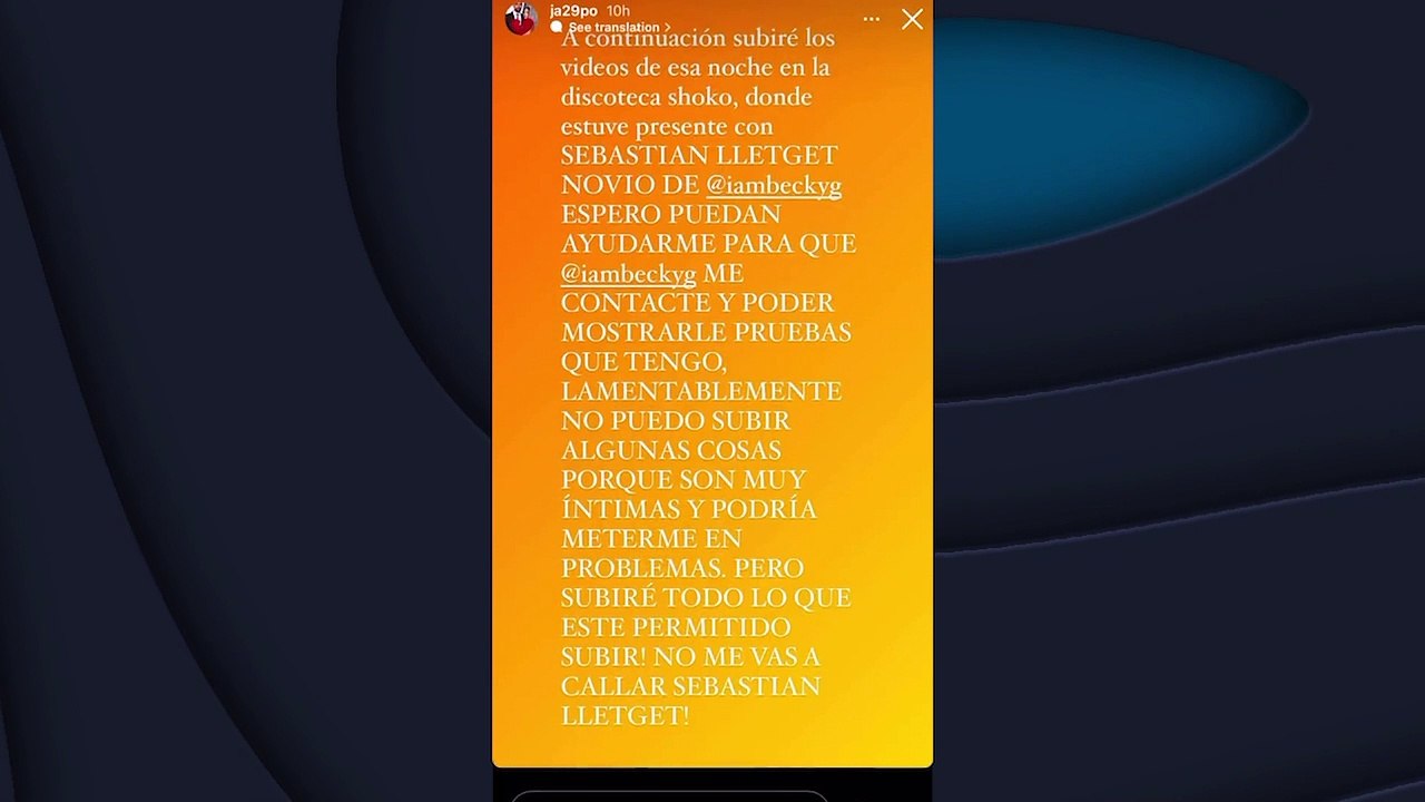 Una joven acusa al novio de Becky G de serle infiel con ella y muestra pruebas