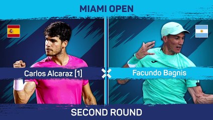 Alcaraz cruises past Bagnis in Miami opener